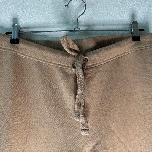 Frank & Eileen Catherine Favorite Sweatpants in Camel SZ S Raw Hem Cropped - Picture 6 of 10